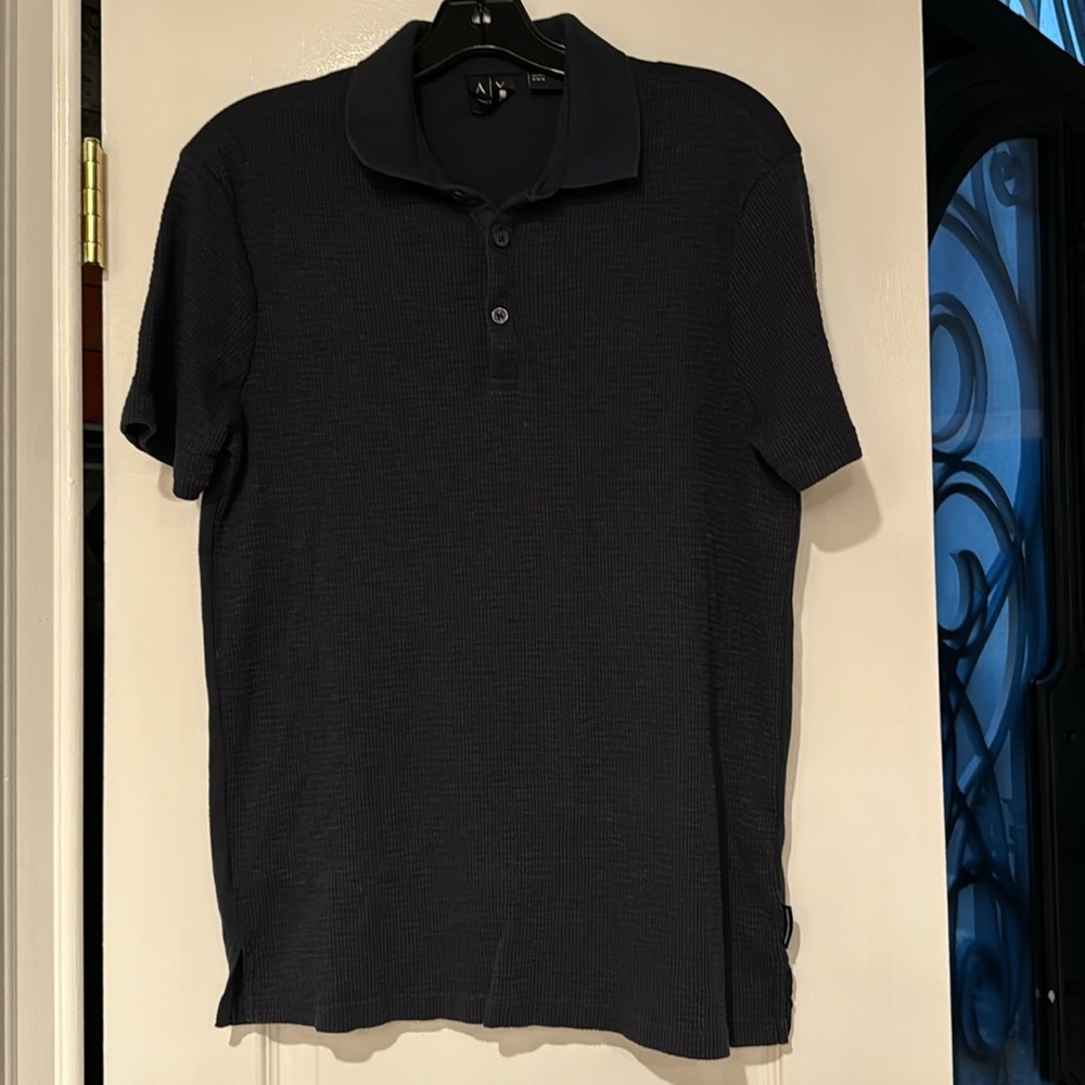 Armani Exchange Black Polo